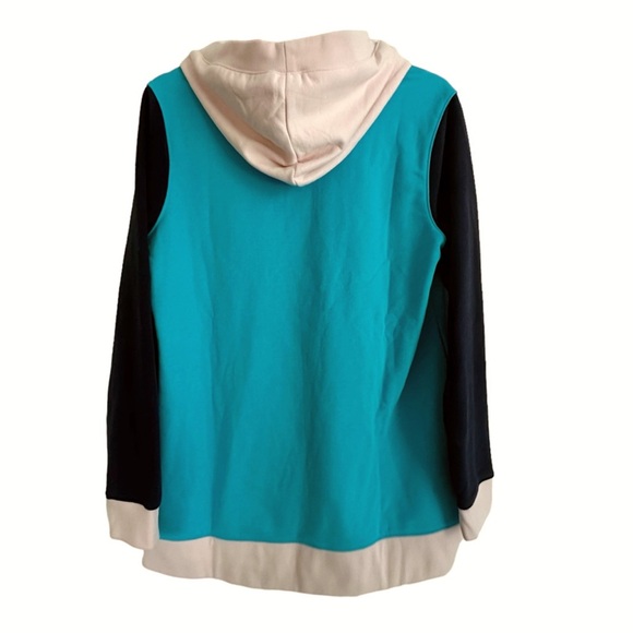 Lands End PLUS Size Women's Long Sleeve Serious Sweats Button Hoodie Large NEW - Picture 4 of 6